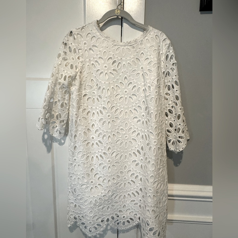 Ann Taylor- white eyelet dress